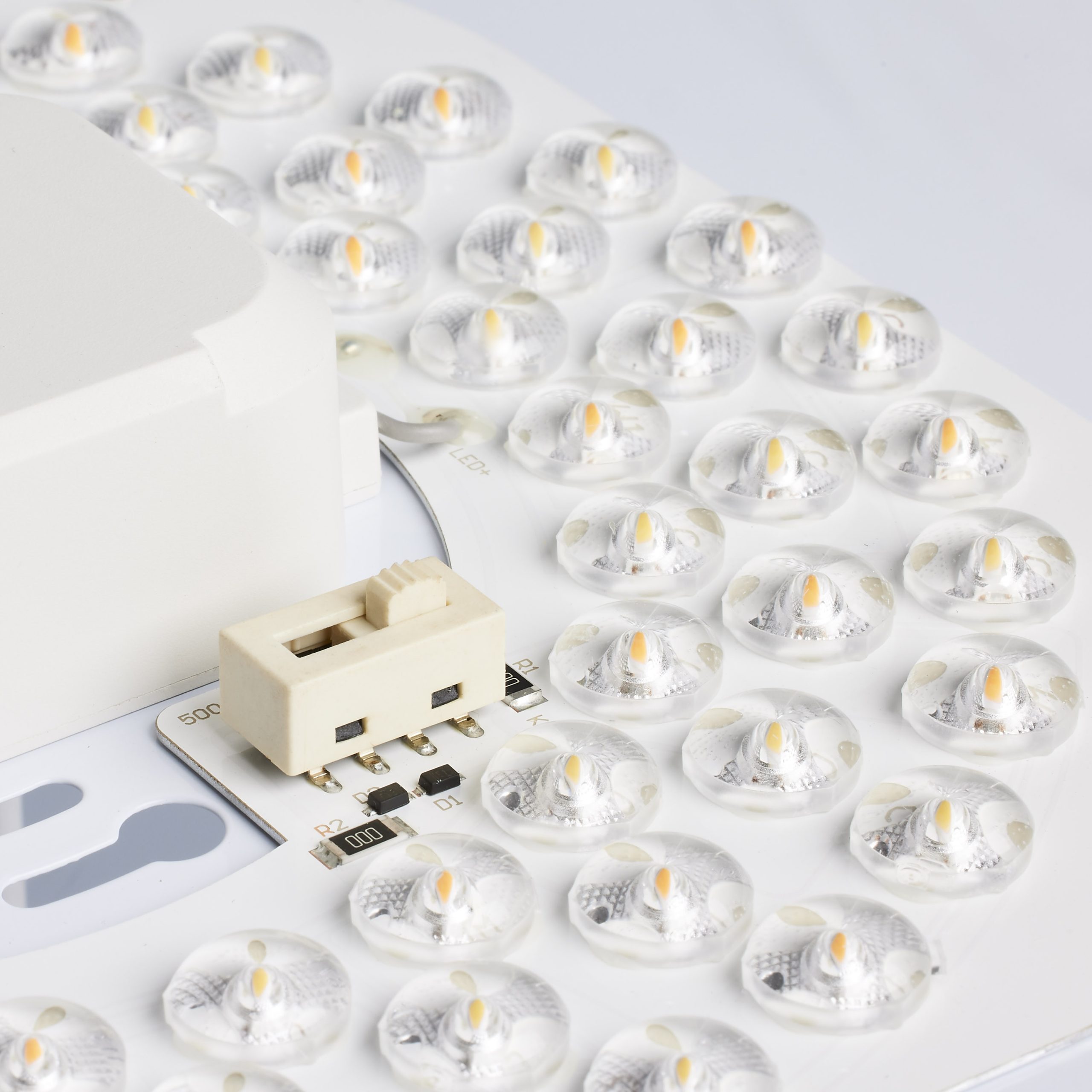 19 inch; Flush Mounted LED Fixture; CCT Selectable; Round; White ...